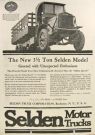 1919 Selden Trucks Ad ~ 3 1/2 Ton Model