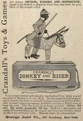 1879 Crandall's Donkey & Rider Mechanical Toy Ad