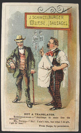 Ariosa Coffee Trade Card ~ Cartoon from Judge Magazine