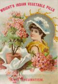 Wright's Indian Vegetable Pills Trade Card