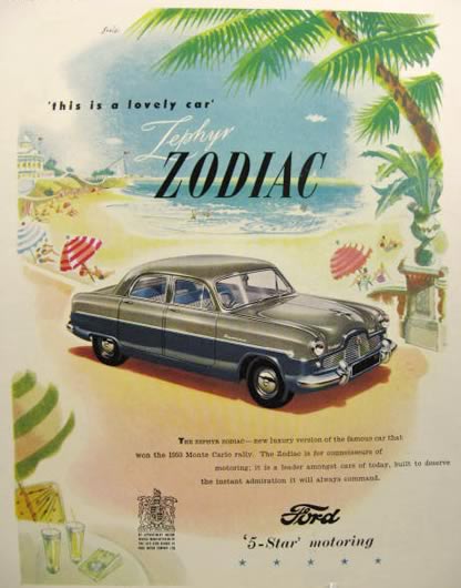 1953 Ford Zephyr Zodiac Ad A Lovely Car