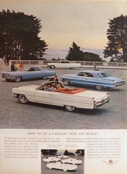 1964 Cadillac de Ville Ad ~ Fits Into Any Budget
