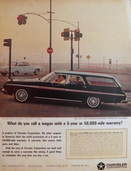 1964 Plymouth Fury Station Wagon Ad