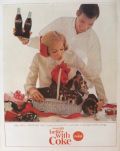 1964 Coca Cola Coke Ad ~ Beagles, Puppies