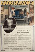 1918 Florence Cook Stove Ad ~ Breakfast in 15 Minutes
