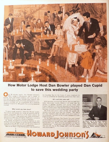1964 Howard Johnson's Motor Lodge Ad ~ Minneapolis, MN