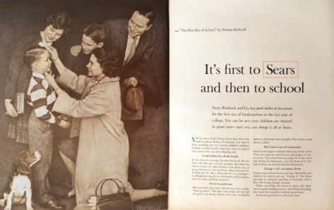 1964 Sears Roebuck Ad ~ School Clothes ~ Norman Rockwell