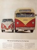 1963 Volkswagen VW Bus Ad ~ Learned From the Big Boys, Jamaica NY