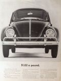 1963 Volkswagen VW Ad ~ $1.02 a Pound