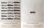 1963 Volkswagen VW Bus Ad ~ Question of Courage