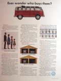 1964 Volkswagen VW Bus Ad ~ Who Buys Them?