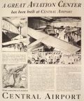 1929 Camden Central Airport Ad ~ Great Aviation Center