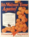 1928 Diamond Walnuts Ad ~ It's Walnut Time Again!