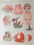 1929 Dolly Dingle Paper Dolls ~ Dolly as a Bridesmaid