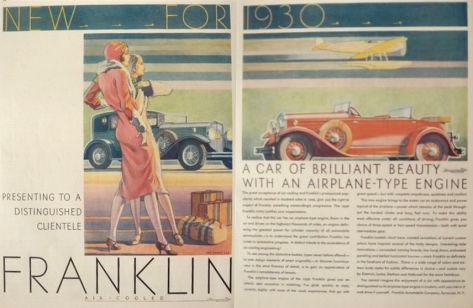 1930 Franklin Auto Ad ~ Distinguished Clientele
