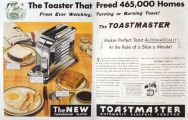 1929 Toastmaster Toaster Ad ~ A Slice a Minute!