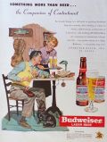 1951 Budweiser Beer Ad ~ Something More Than Beer