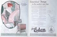 1920 Eden Washer Ad ~ Fluffy Blankets