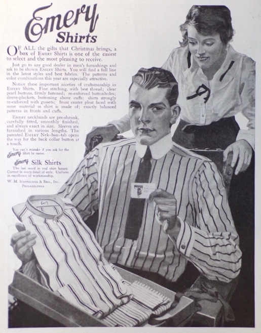 1919 Emery Men's Silk Shirts Ad