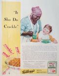 1930 Kellogg's Rice Krispies Ad ~ Black Maid: "It Sho Do Crackle"