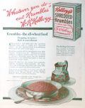 1919 Kellogg's Shredded Krumbles Ad ~ Tempting in Taste
