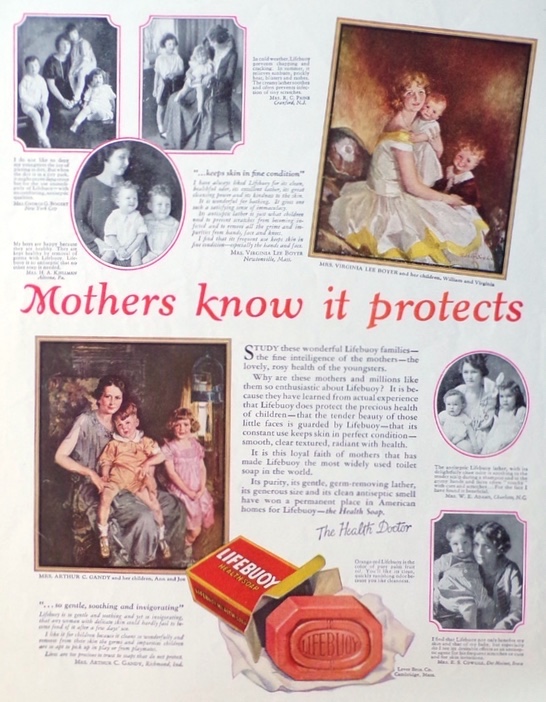 1925 Lifebuoy Soap Ad ~ Customer Testimonials