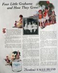 1923 Borden's Condensed Milk Ad ~ Graham Family, Rochester, NY