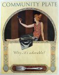 1923 Community Plate Bird of Paradise Ad ~ Coles Phillips
