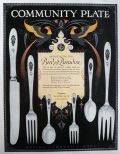1923 Community Plate Silverware Ad ~ Bird of Paradise