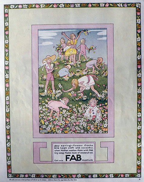 1923 Fab Soap Ad ~ Henriette Willebeek Le Mair