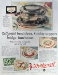 1930 Hotpoint Waffle Iron Ad ~ Delightful Breakfasts