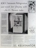 1930 Kelvinator Refrigerator Ad ~ Ice-O-Thermic Tubes