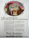 1922 Post Toasties Ad ~ Alice in Wonderland