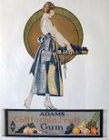 1921 Adams Fruit Gum Ad ~ Coles Phillips Art