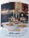 1929 Community Plate Ad ~ Grosvenor Pattern