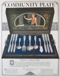 1924 Community Plate Chest Tray of Silverware Ad