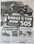1936 Dodge 1&frac12; Ton Truck Ad