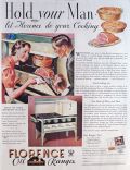 1934 Florence Oil Stove Ad ~ Hold Your Man