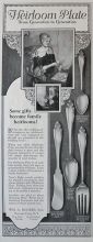 1924 Rogers Heirloom Plate Ad ~ Cardinal Design