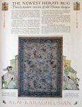 1924 Karagheusian Herati Rug Ad ~ Chinese Design