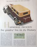 1930 Hupmobile Six Ad ~ Greatest in History