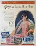 1924 Lorraine Hair Nets at Woolworth Ad