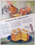 1924 Mazola Oil Ad ~ Orange Layer Cake Recipe