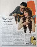 1924 Mulsified Coconut Shampoo Ad ~ Will Grefe Art