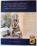 1929 Old Dutch Cleanser Ad ~ Great Aquatic Design Bathroom