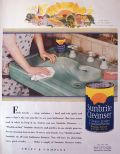 1929 Sunbrite Cleanser Ad ~ Vintage Green Sink