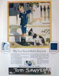 1921 Tom Sawyer Boys Clothing Ad ~ Andrew Loomis ~ Sailor Boy & Dog