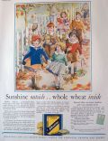 1928 Wheatena Cereal Ad ~ Kids Walk to School