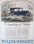 1924 Willys Knight Car Ad ~ Borzoi Dogs ~ Norman Price