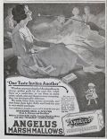 1921 Angelus Marshmallows Ad ~ One Taste Invites Another